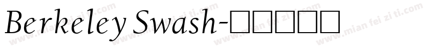 Berkeley Swash字体转换